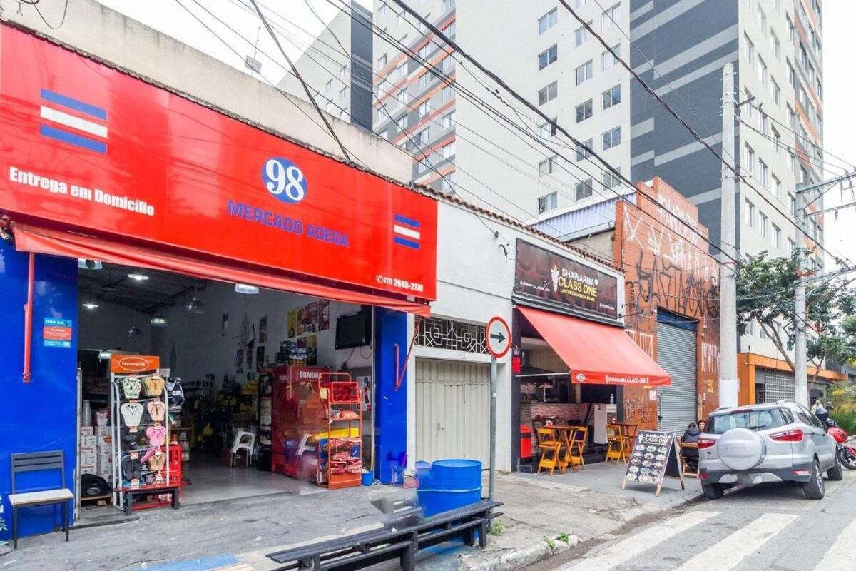 Refinado Studio No Bras Com Piscina/Metro Bras São Paulo Kültér fotó